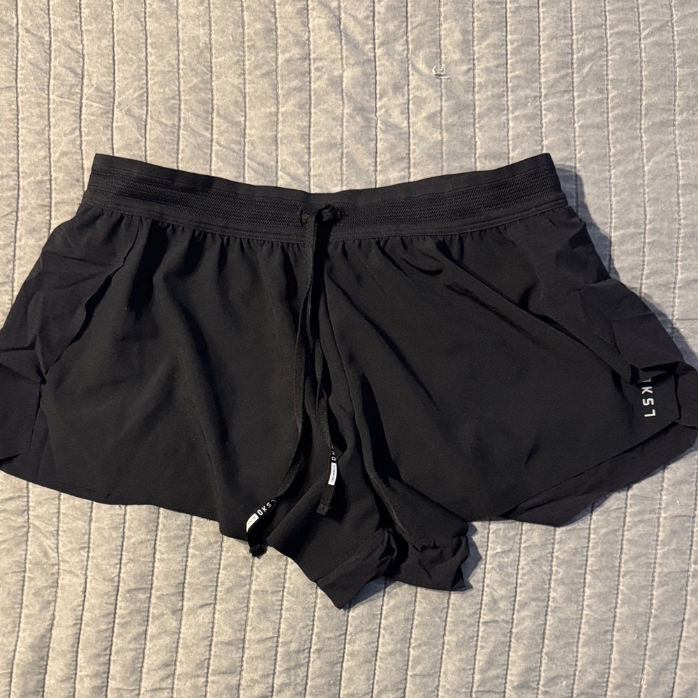 LSKD Accelerate 3" Mid-Rise Run Shorts - Black